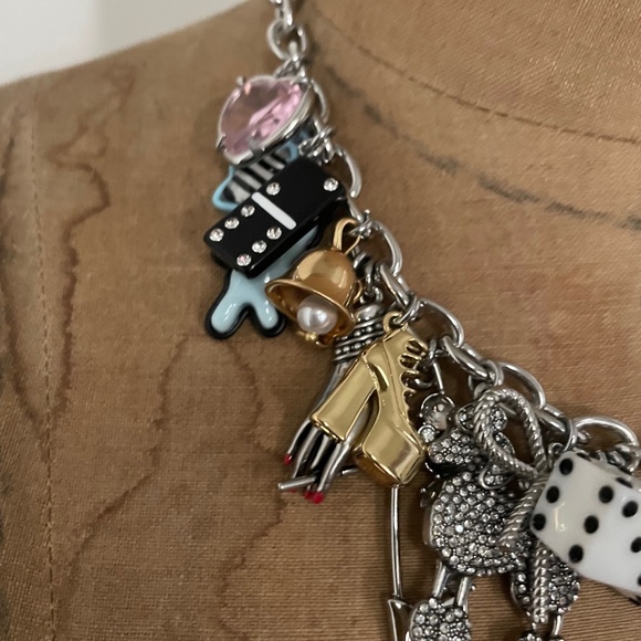 MARC JACOBS Silver 'The Sticker Charm Statement' Necklace - Picture 3 of 6